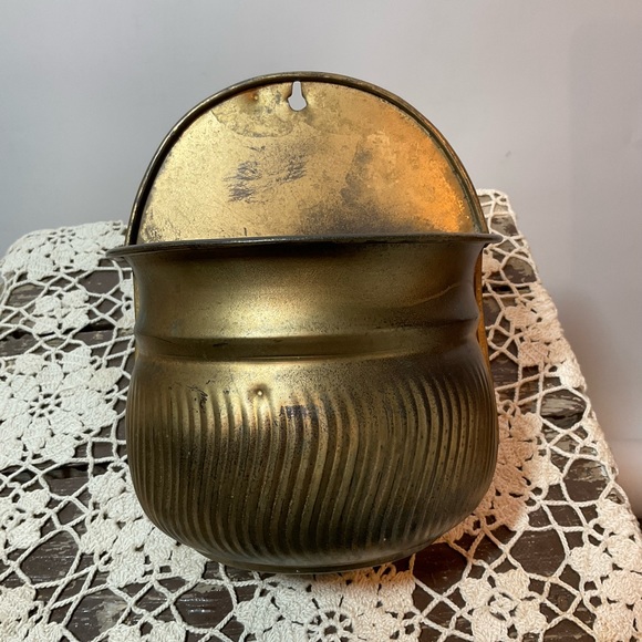 Accents Vintage Brass Wall Pocket Made In India Poshmark